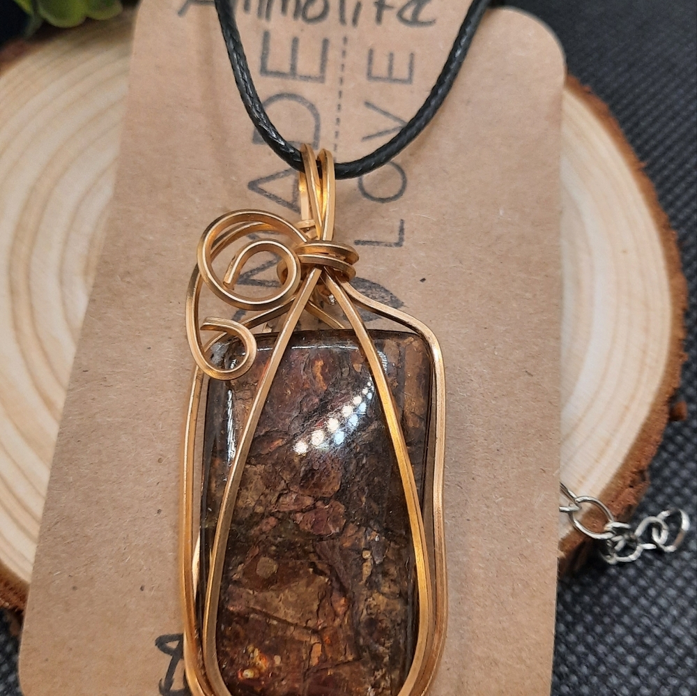 Wire wrapped necklace